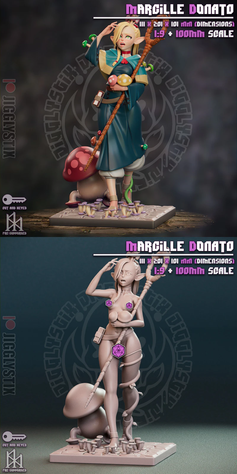Marcille Donato STL File for 3D Printing – Collectible Miniature STL model for 3D printing