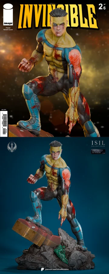 Mark Grayson Invincible – Battle of Viltrum Diorama STL model for 3D printing