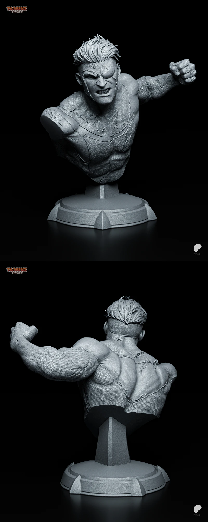 Mark – Invincible Warrior STL Bust for 3D Printing STL model for 3D printing