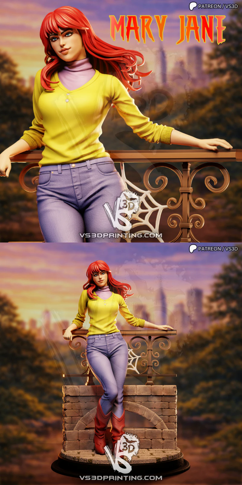 Mary Jane TAS 3D Printable Miniature STL File STL model for 3D printing