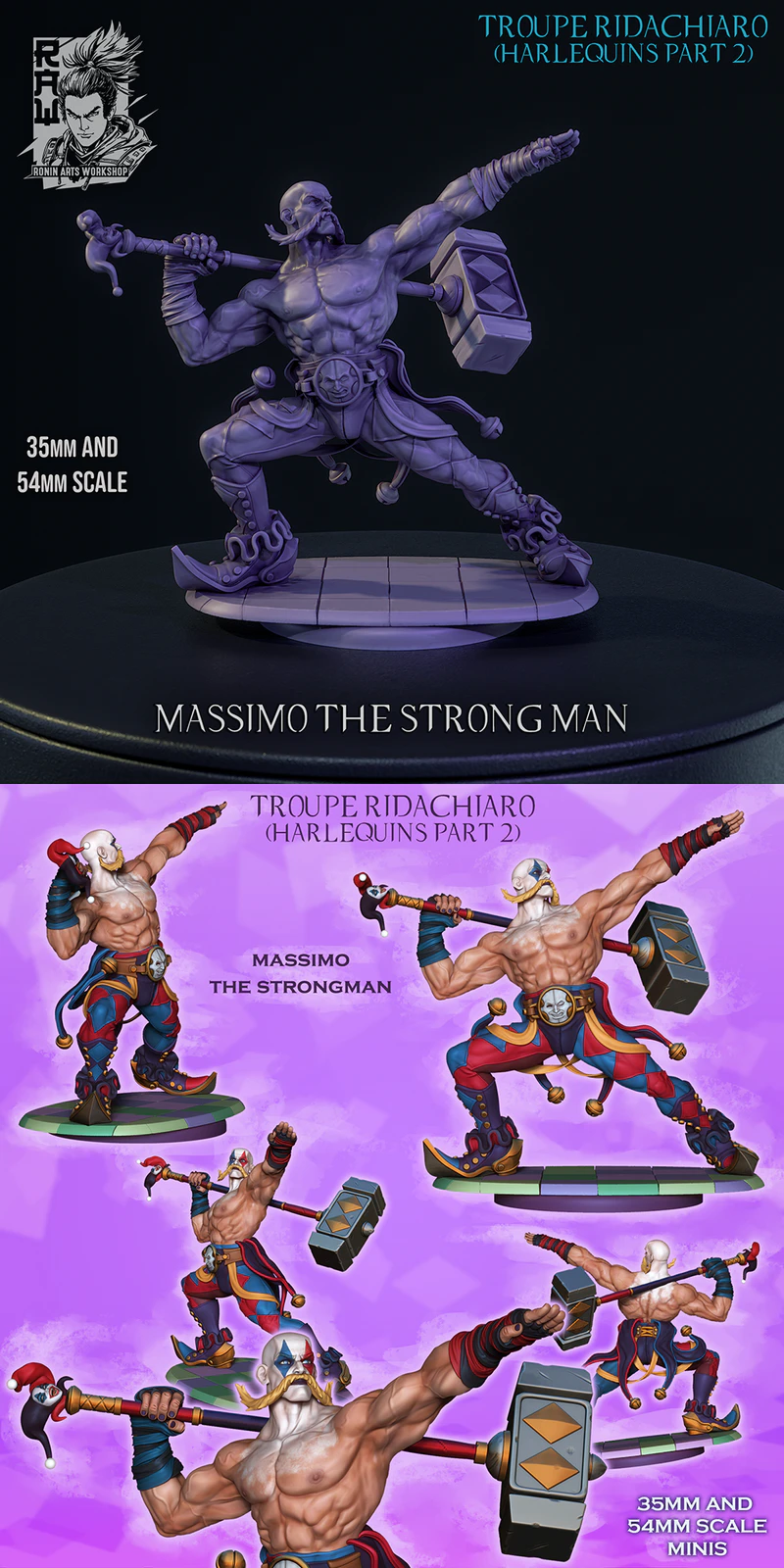 Massimo The Strongman STL model for 3D printing