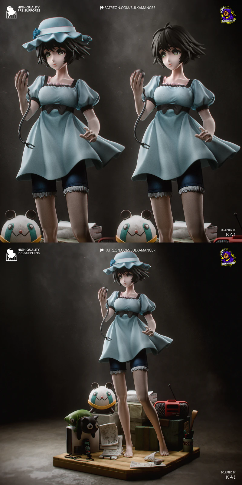 Mayuri Shiina – Steins Gate STL model for 3D printing