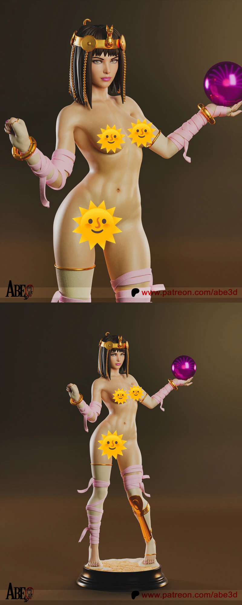 Menat Street Fighter V Extra STL model for 3D printing