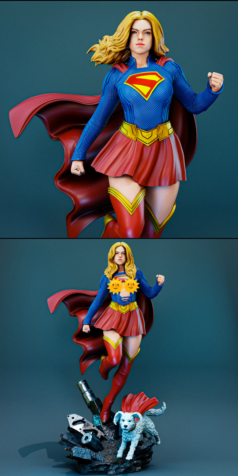 Milly Alcock Supergirl 3D Printable STL Figure STL model for 3D printing