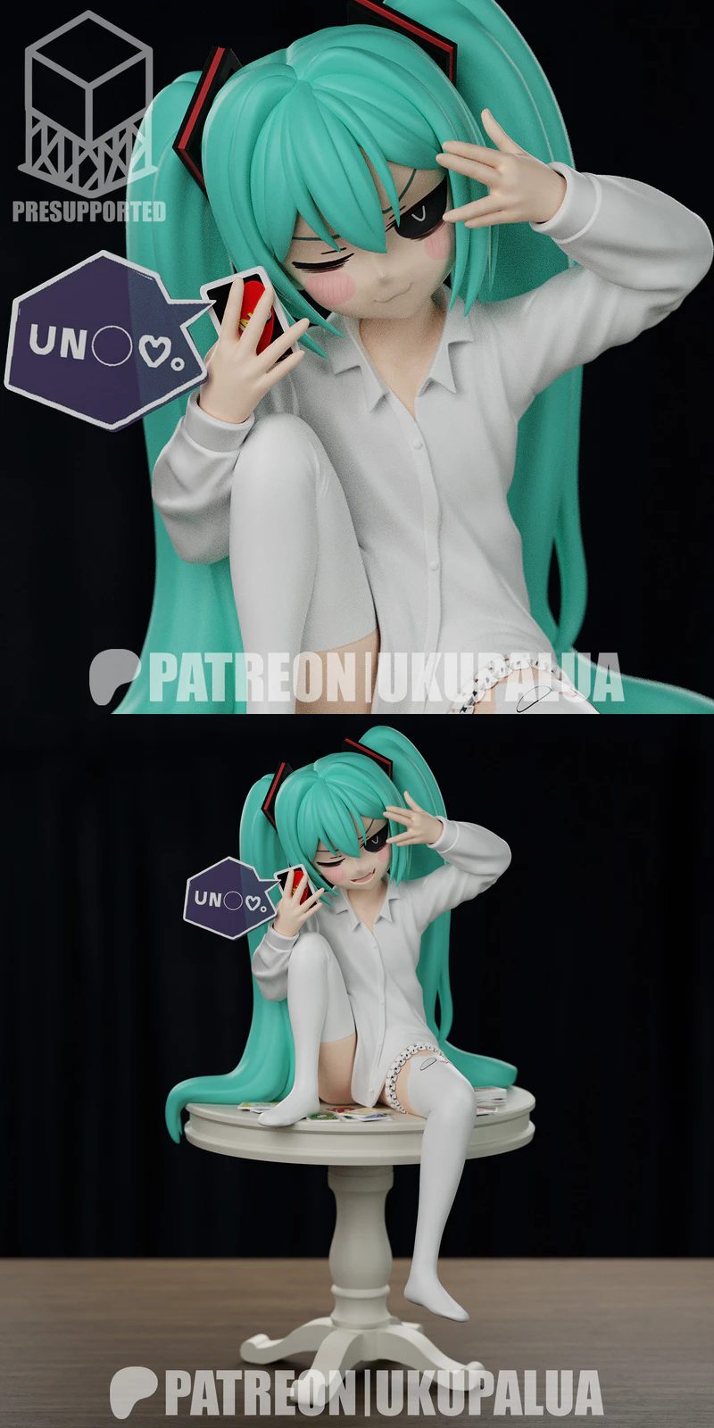 Mimukauwa Miku 3D Printable STL Model for Resin Printer STL model for 3D printing