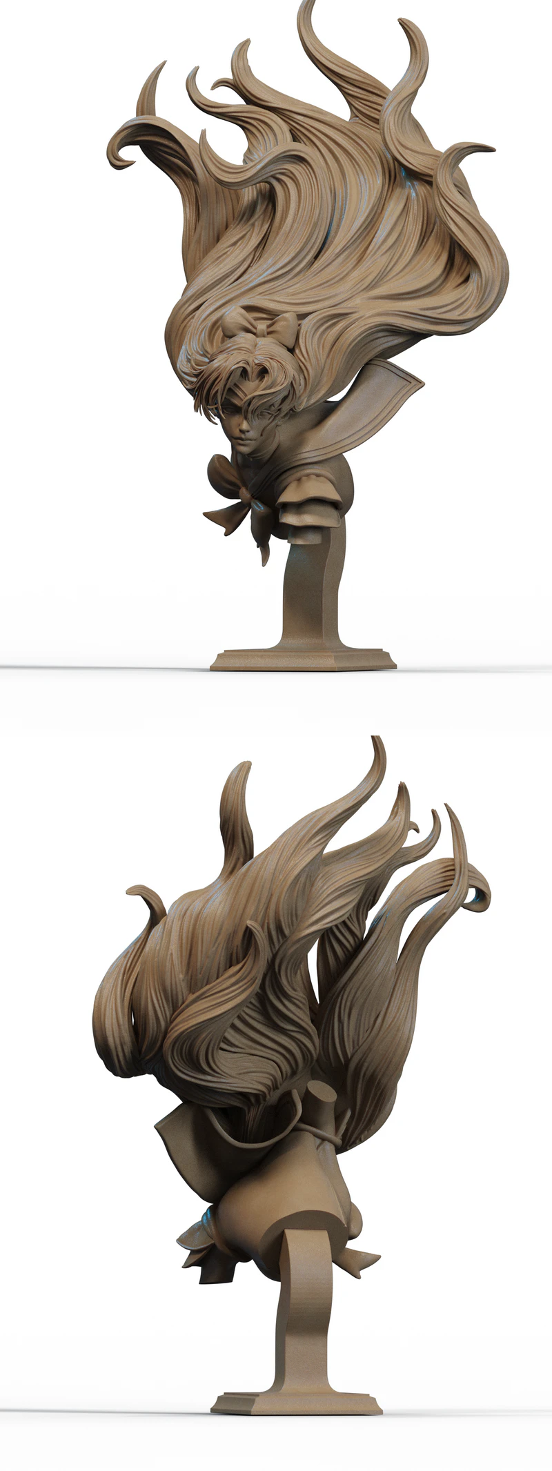 Minako Aino 3D Printable Bust STL File STL model for 3D printing