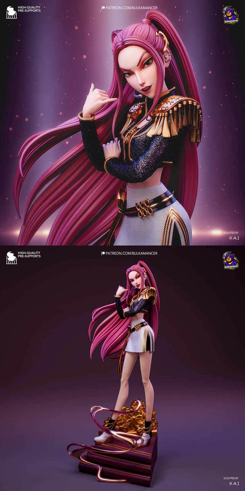Mira – KPop Demon Hunters STL Figure for 3D Printer STL model for 3D printing