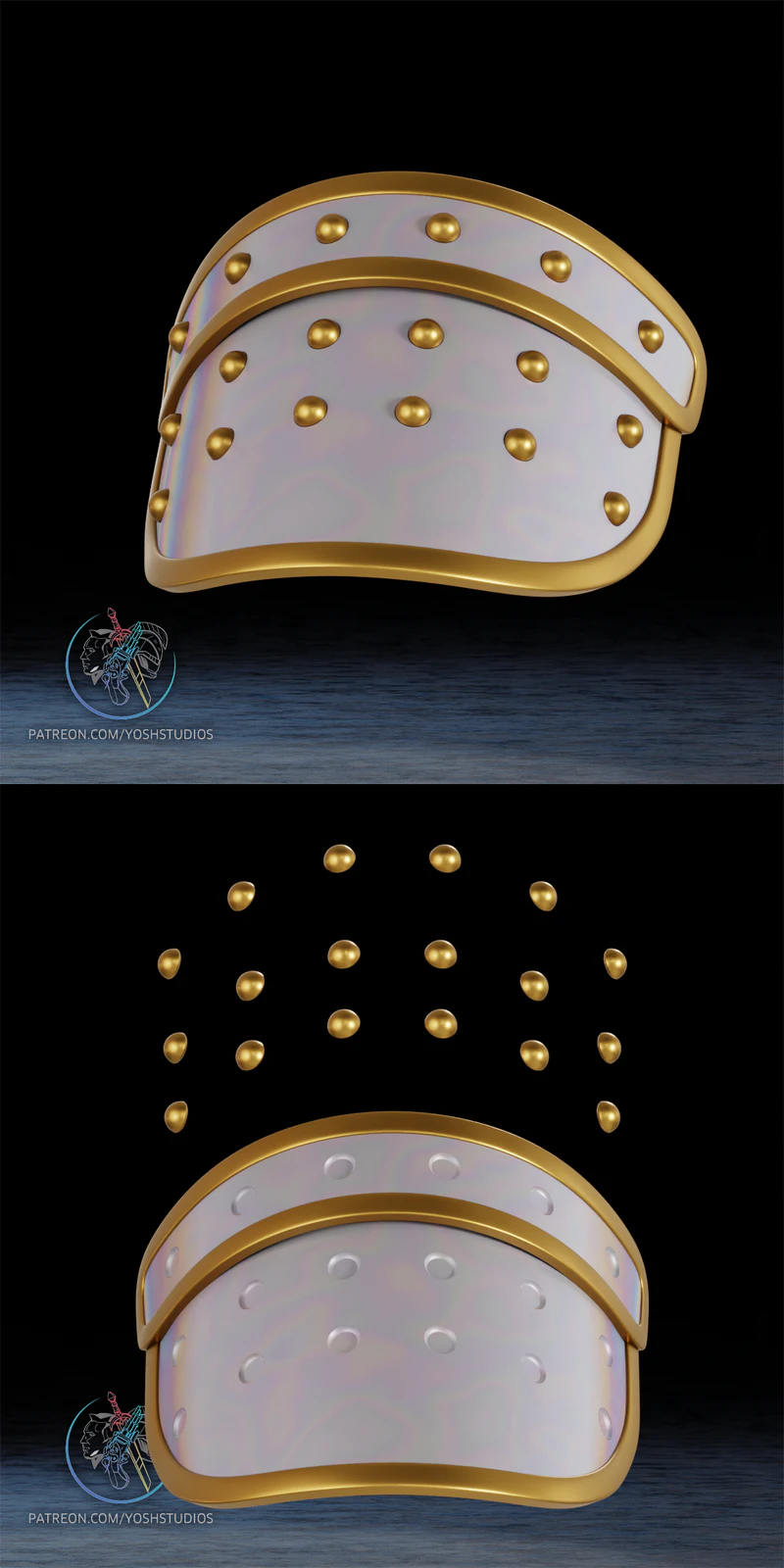 Mira Shoulder Armor STL File for 3D Printing STL model for 3D printing