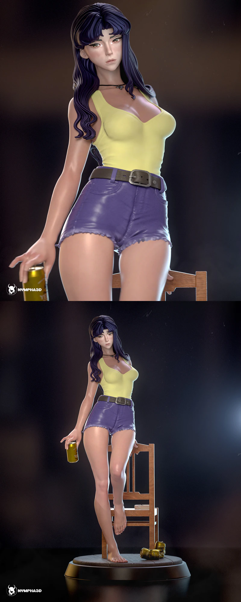 Misato Katsuragi 3D Printable STL Figure STL model for 3D printing