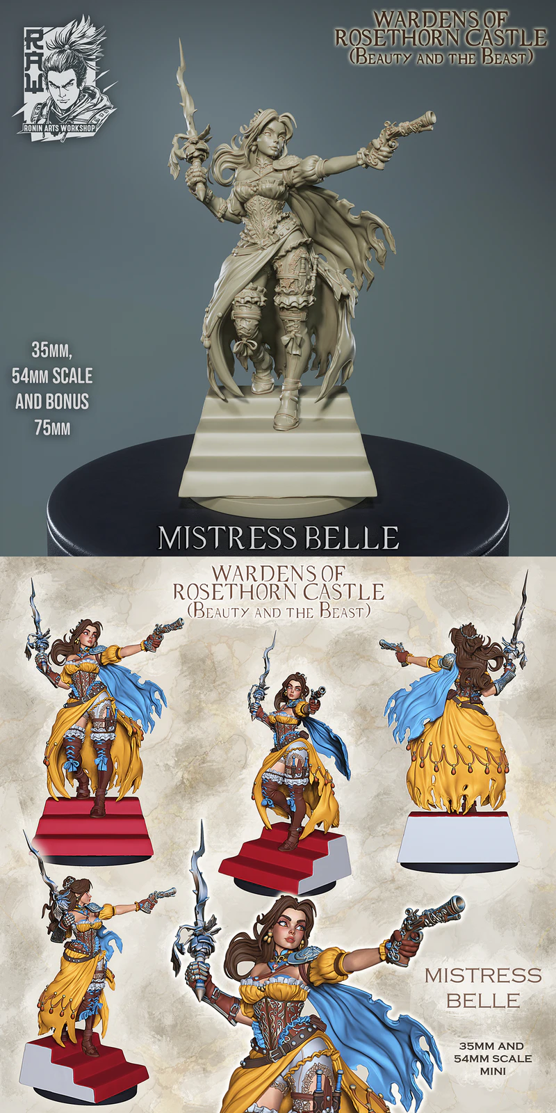 Belle Mistress 3D Printable STL Model STL model for 3D printing