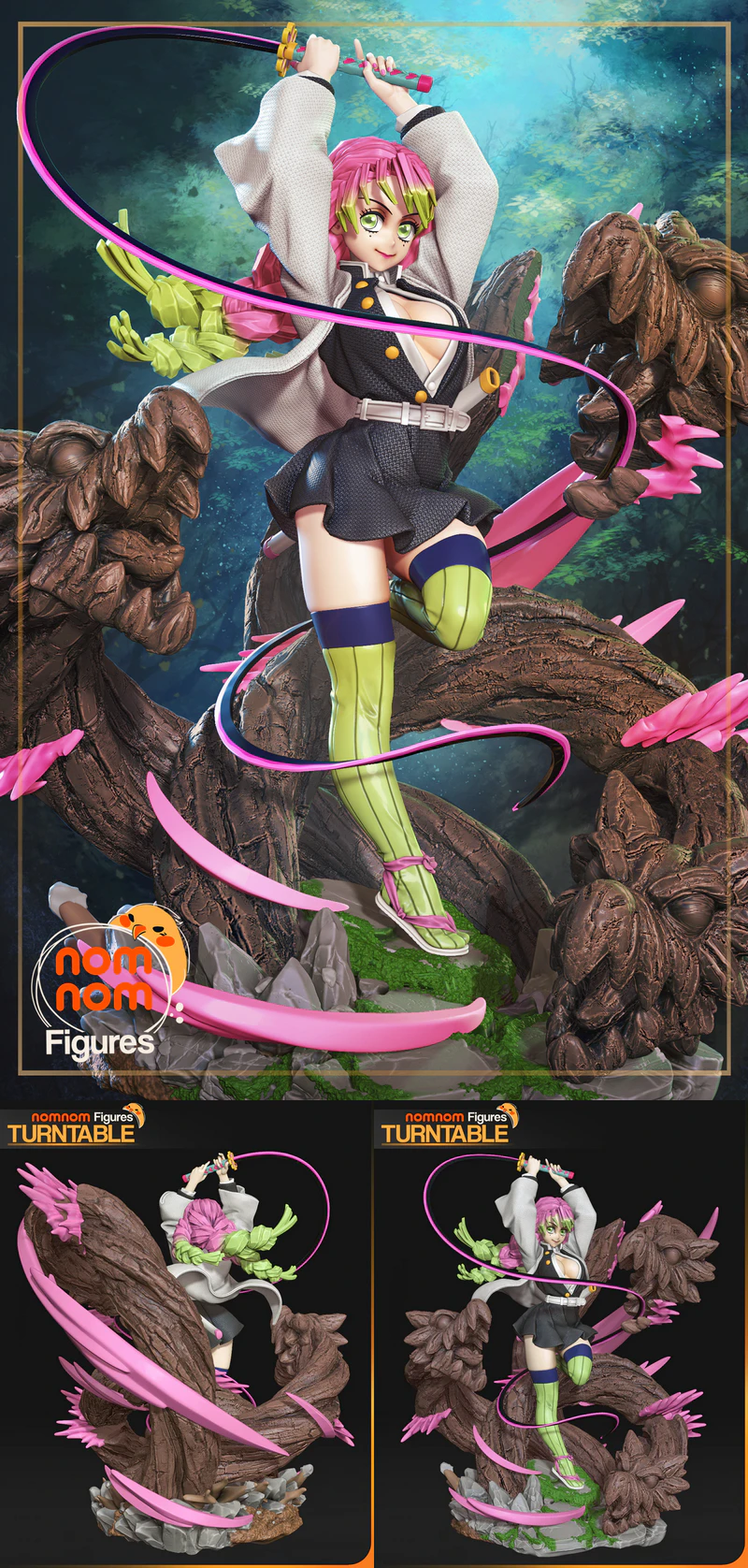 Mitsuri Kanroji – 3D Printable STL Figure for Demon Slayer Fans STL model for 3D printing