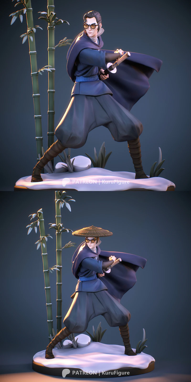 Mizu Samurai STL File for 3D Printing STL model for 3D printing