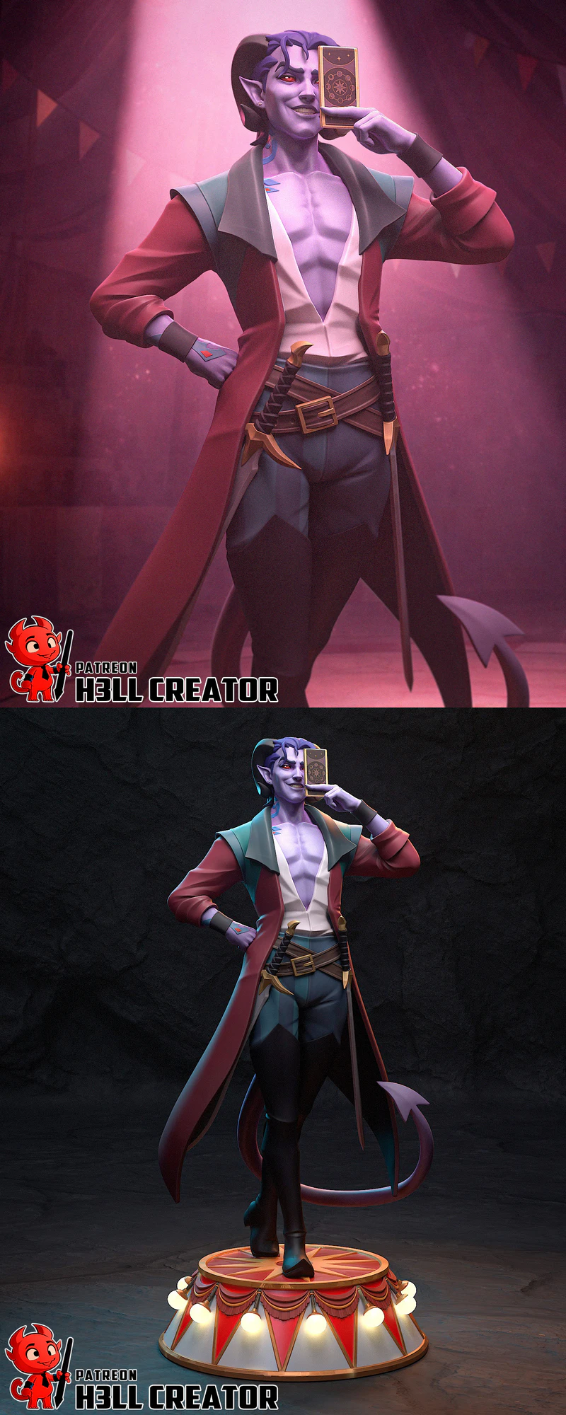 Mollymauk Tealeaf – Mighty Nein STL Figure Model STL model for 3D printing