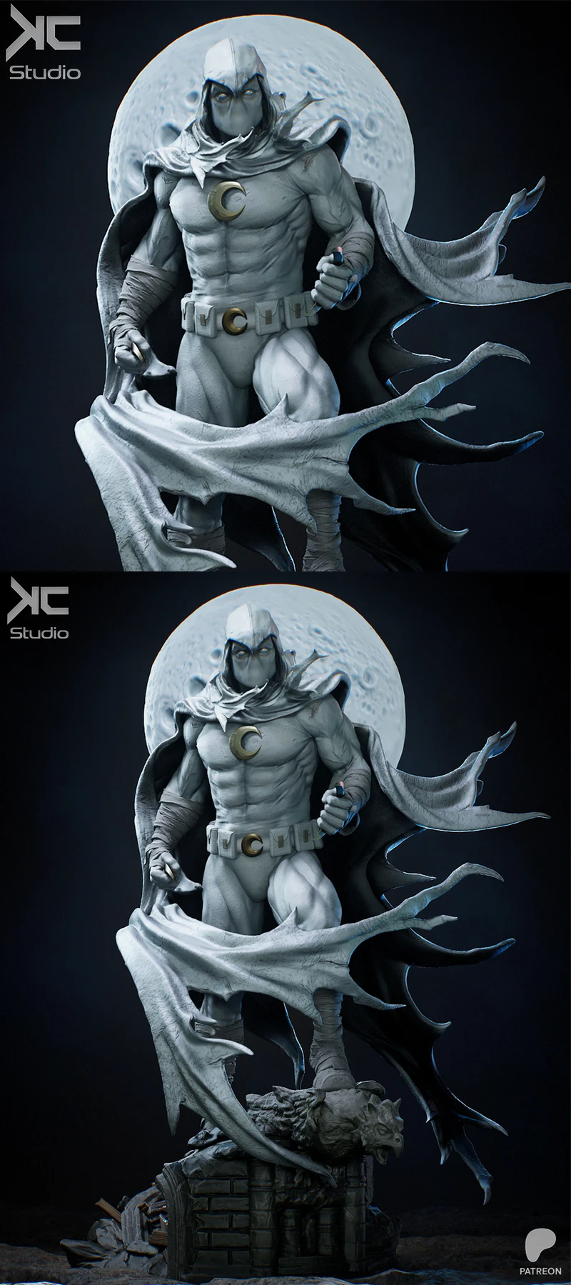 Moon Knight – Fanart STL model for 3D printing