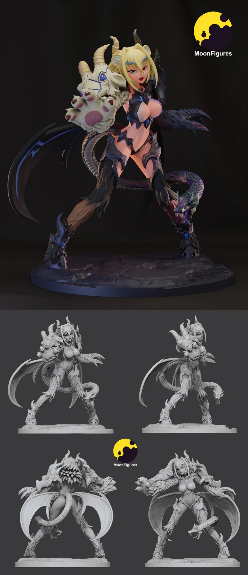 Chimaera STL model for 3D printing