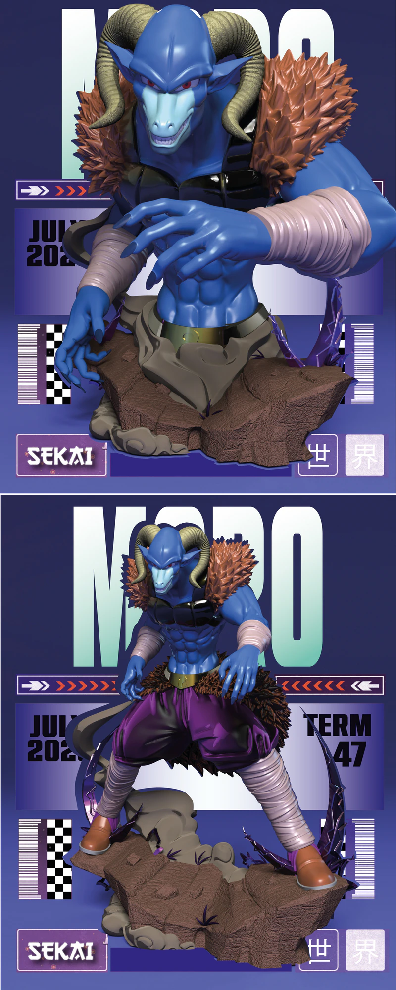 Moro Sculpture and Bust 3D Printable STL Model STL model for 3D printing