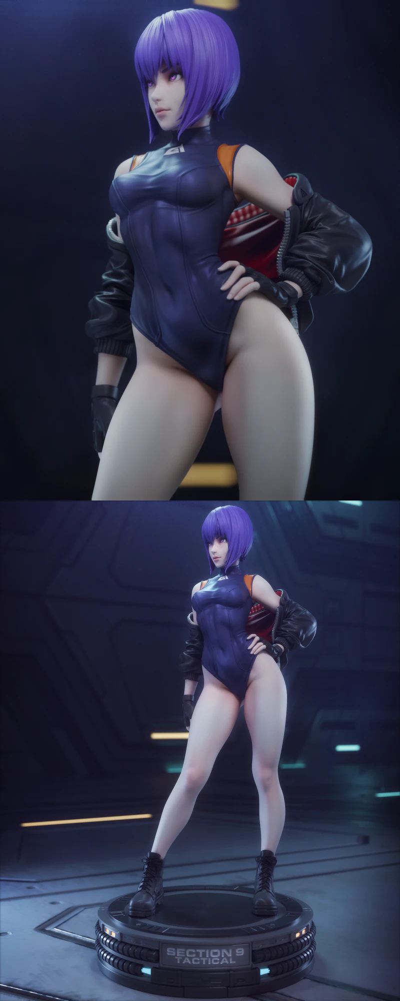 Motoko Kusanagi STL model for 3D printing