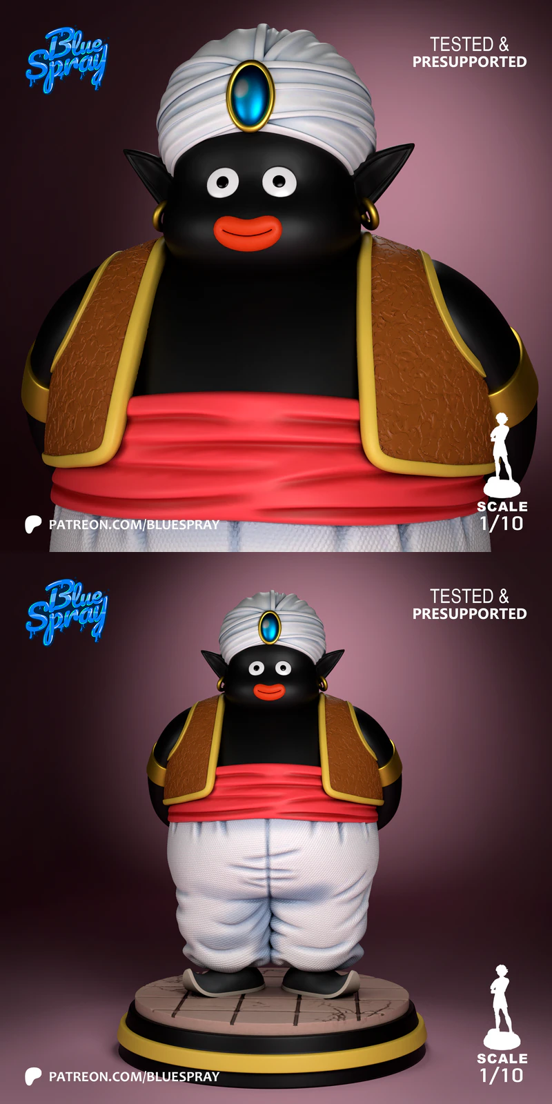 Mr Popo – Dragon Ball STL model for 3D printing
