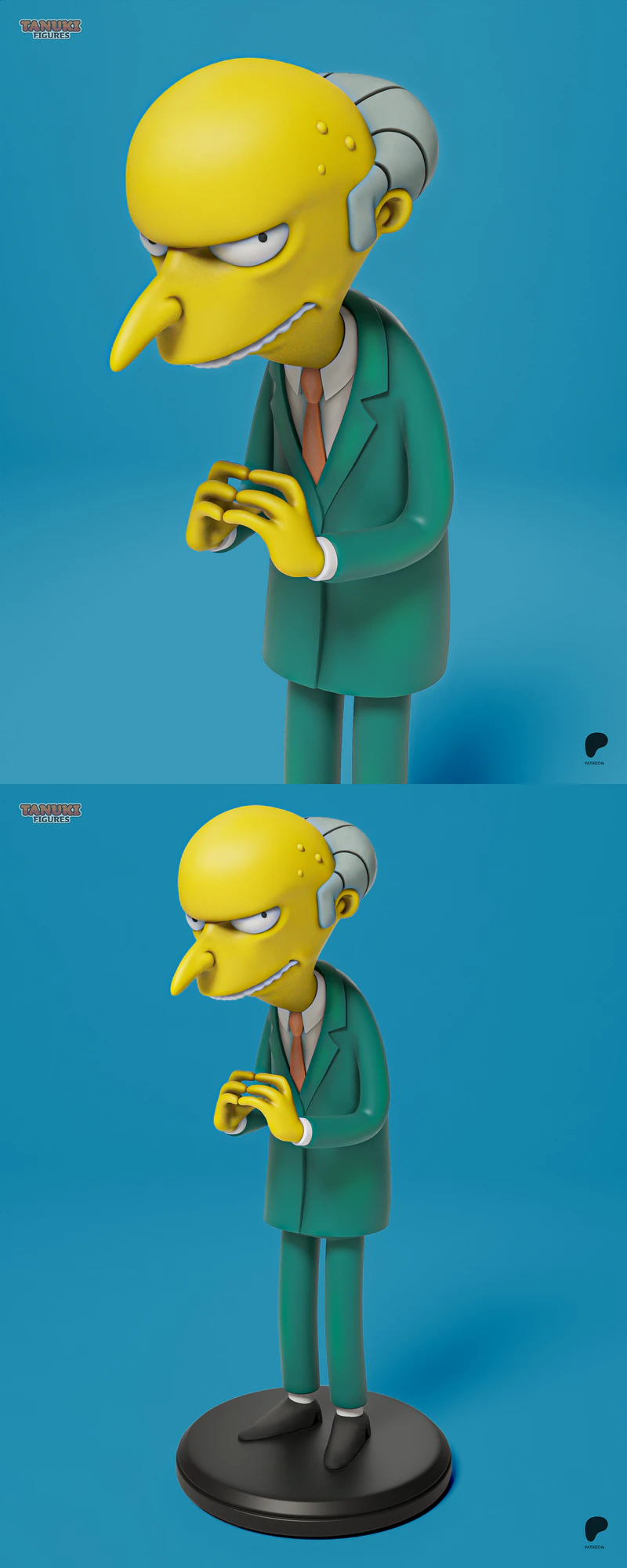 Mr. Burns – The Simpsons STL model for 3D printing