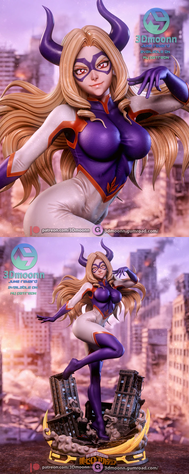Mt. Lady – Boku no Hero Academia STL model for 3D printing