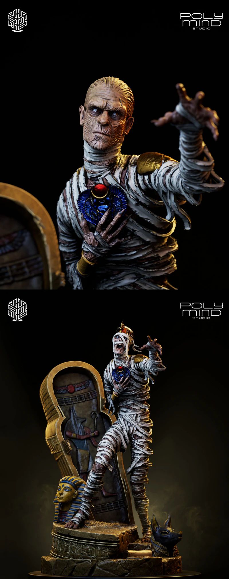 Ancient Mummy STL File for 3D Printing STL model for 3D printing