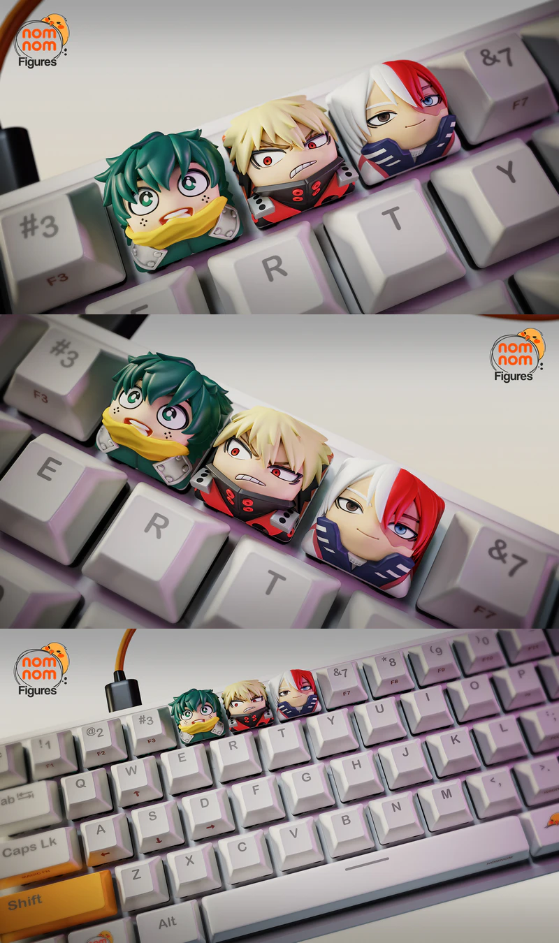 My Hero Academy Keycap STL model for 3D printing