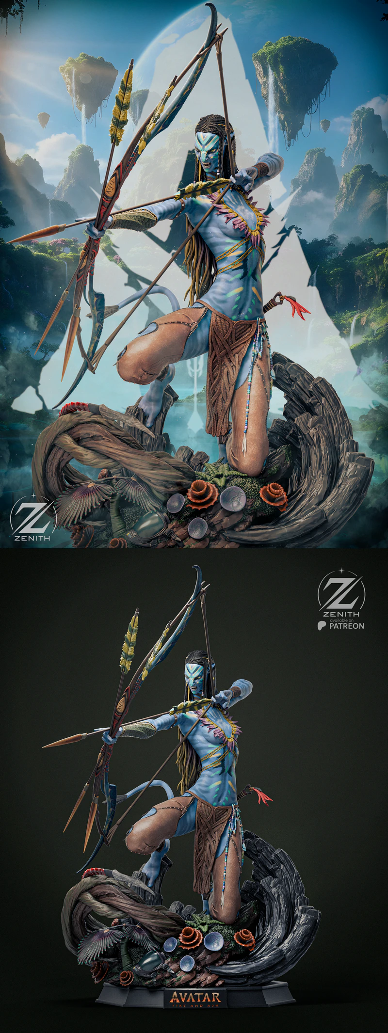 NEYTIRI Avatar 3D Printable Model STL File for Resin Printer STL model for 3D printing
