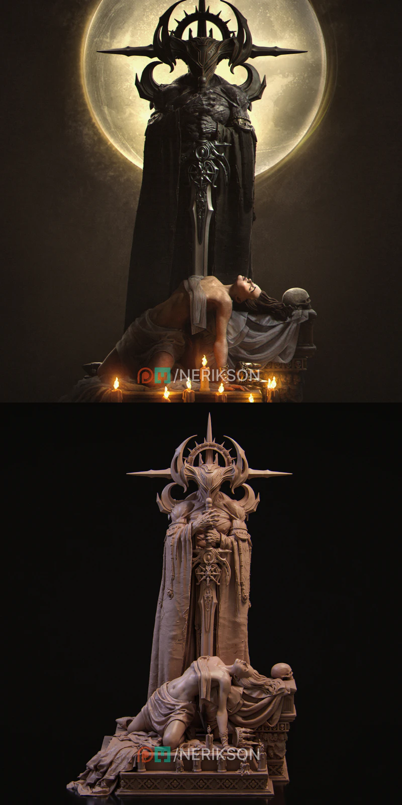 Dark Ending STL Figure for 3D Printing STL model for 3D printing