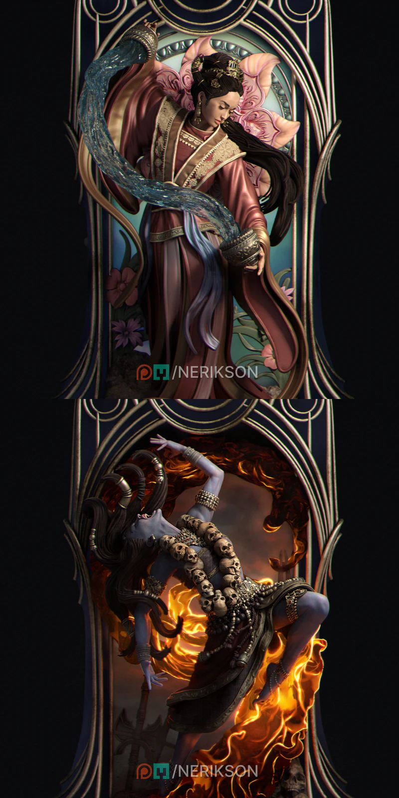 Tarot Arcana – Temperance STL model for 3D printing
