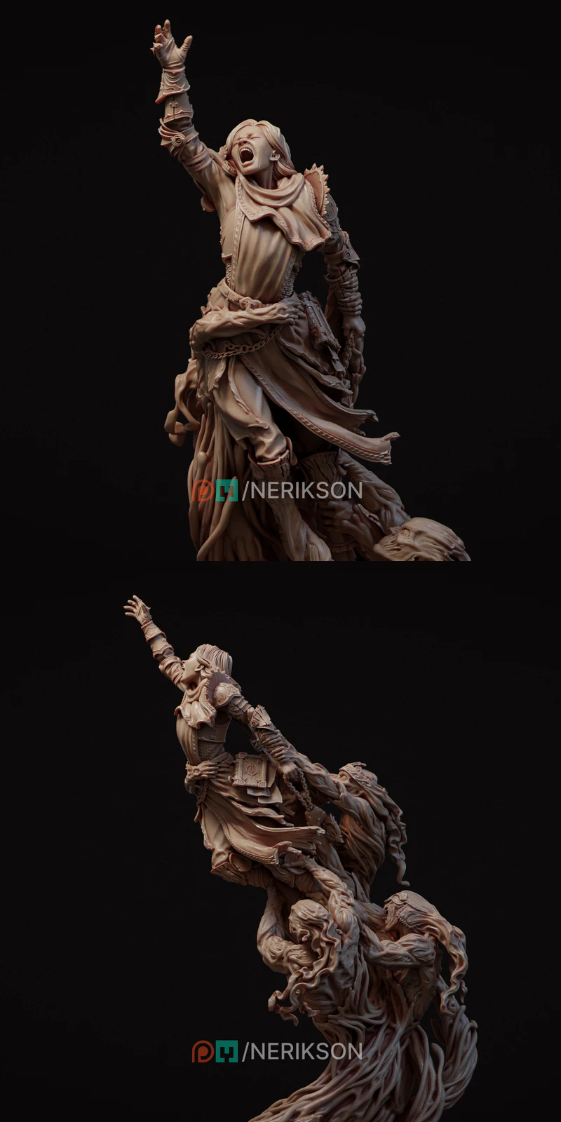 Torment of Faith 3D Printable Miniature STL File STL model for 3D printing