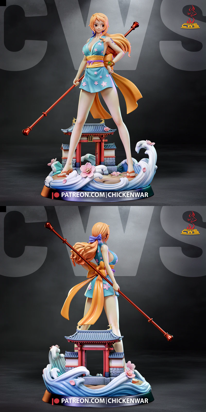 Nami One Piece Anime STL File for 3D Printing STL model for 3D printing