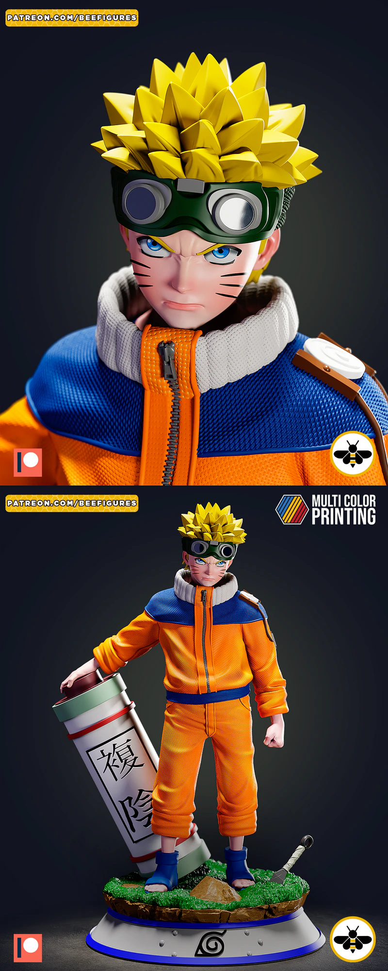 Naruto Classic STL File STL model for 3D printing