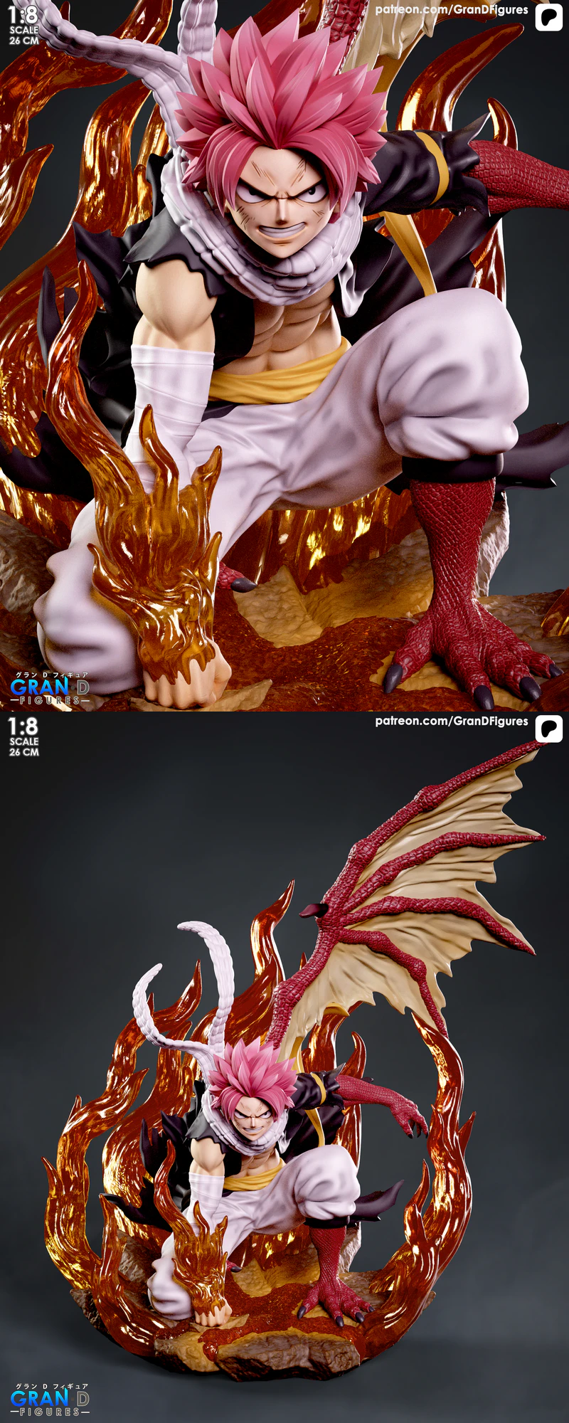 Natsu – Fairy Tail STL model for 3D printing