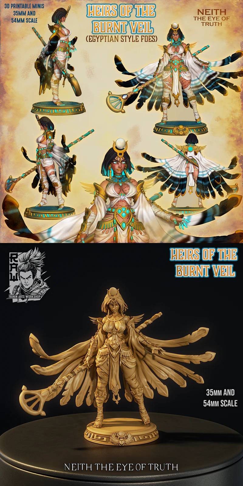 Neith The Eye of Truth STL model for 3D printing