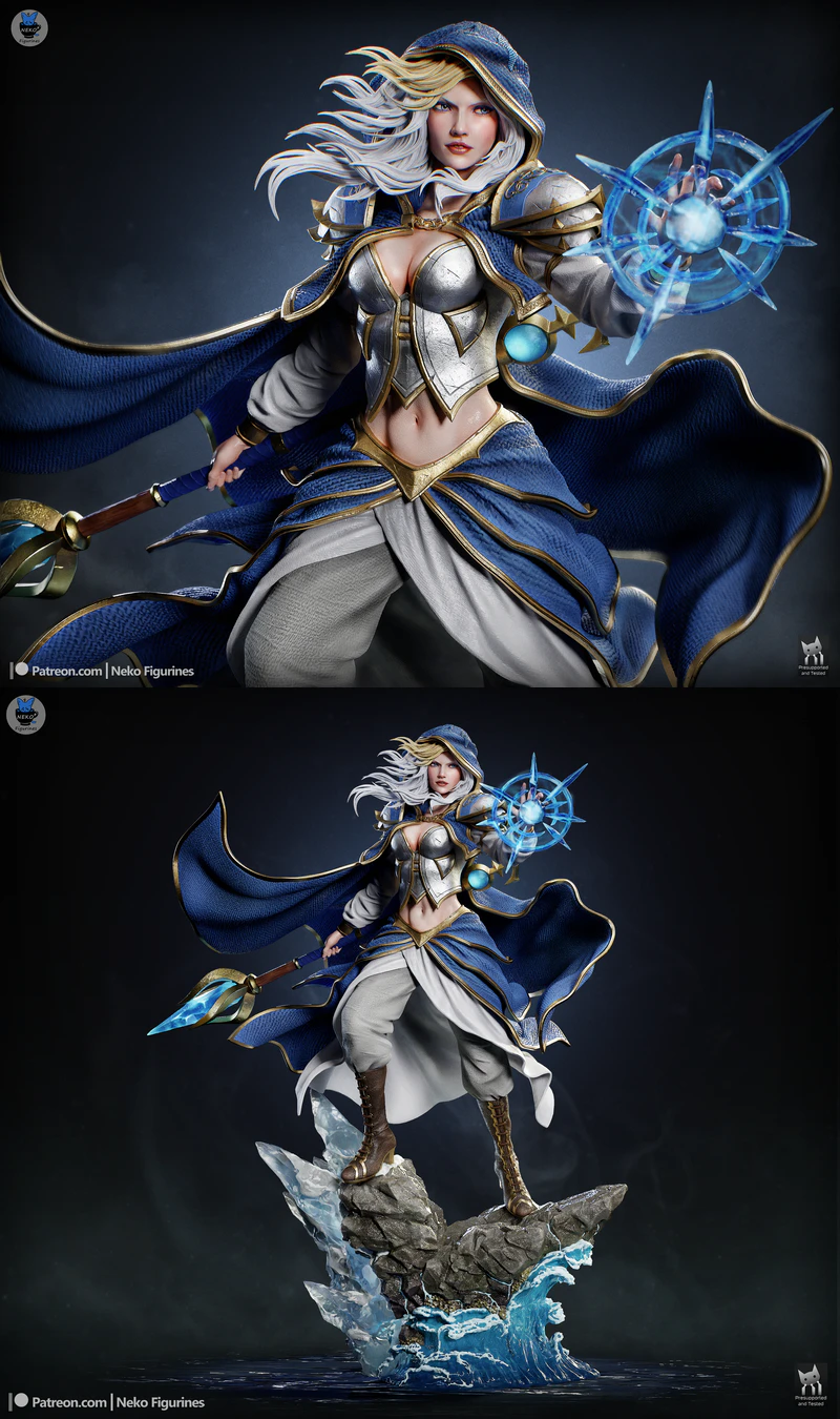 Jaina Proudmoore – World Of Warcaft STL model for 3D printing