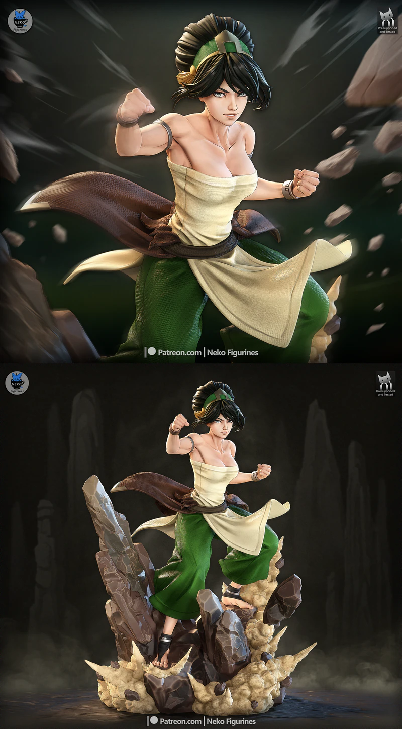 Toph – Avatar The Last Airbender STL model for 3D printing