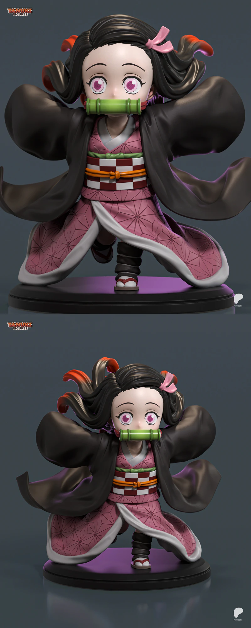Nezuko – Demon Slayer – Chibi STL 3D Printable Figure STL model for 3D printing