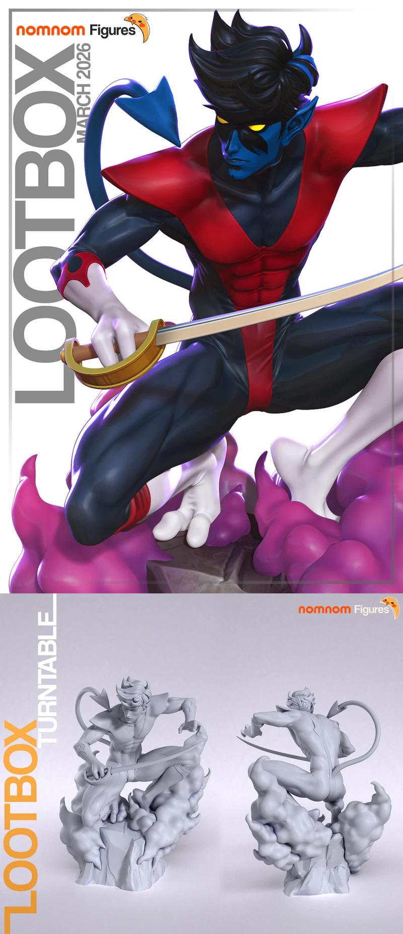 Nightcrawler Xmen STL Figure for 3D Printing STL model for 3D printing