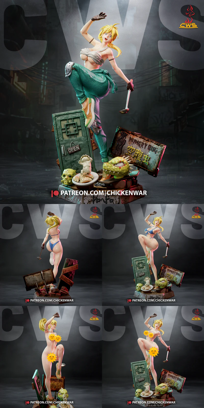 Nikaido – Dorohedoro STL model for 3D printing