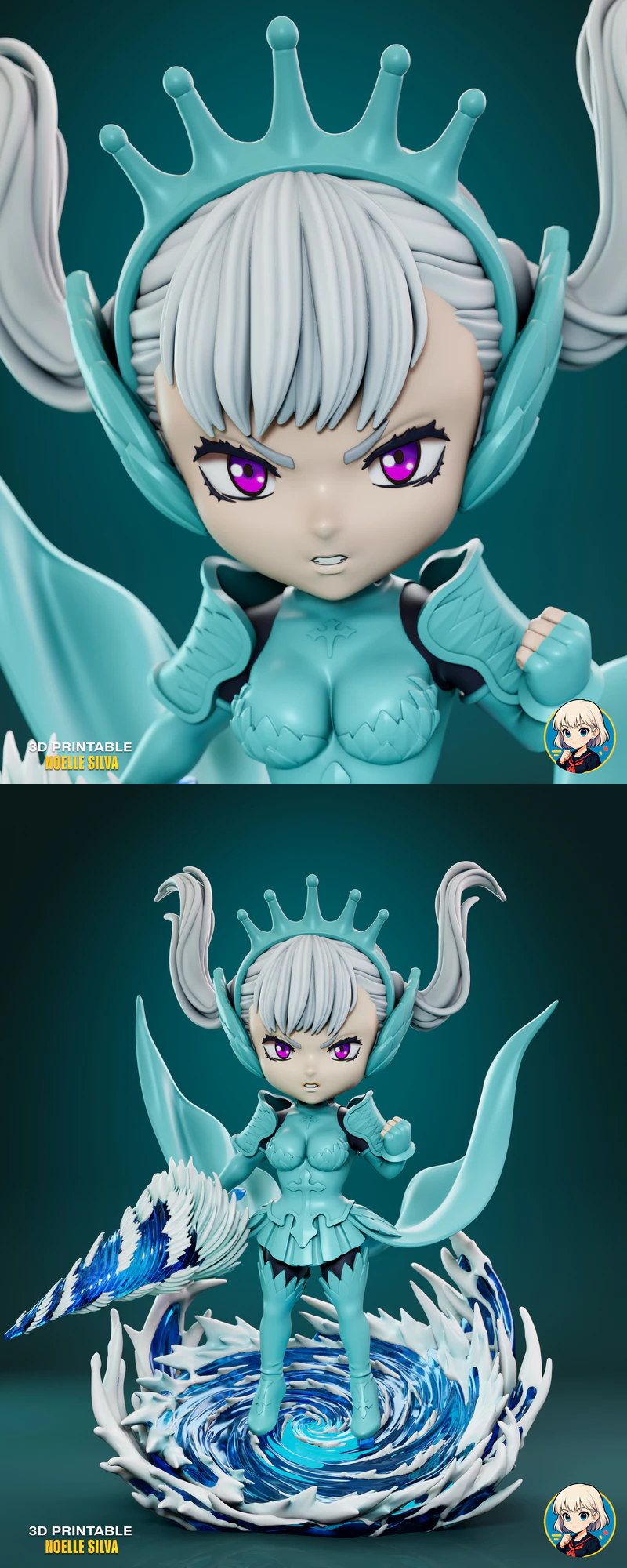 Noelle Silva Champion STL model for 3D printing