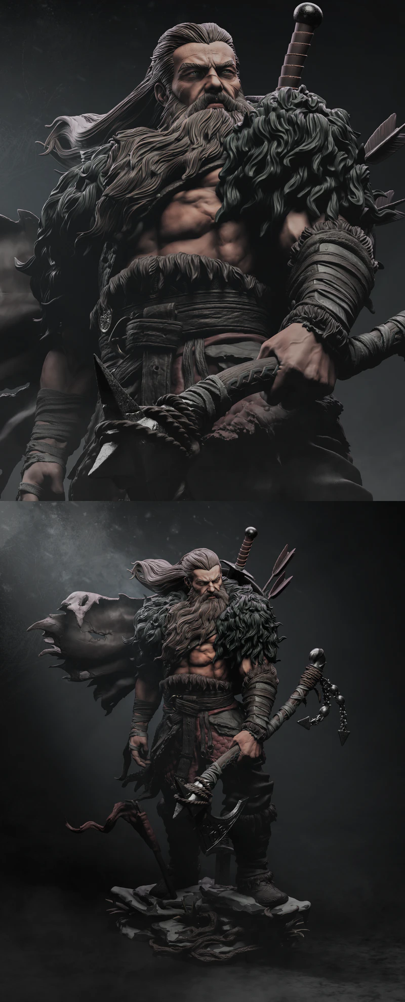 North Warrior STL model for 3D printing