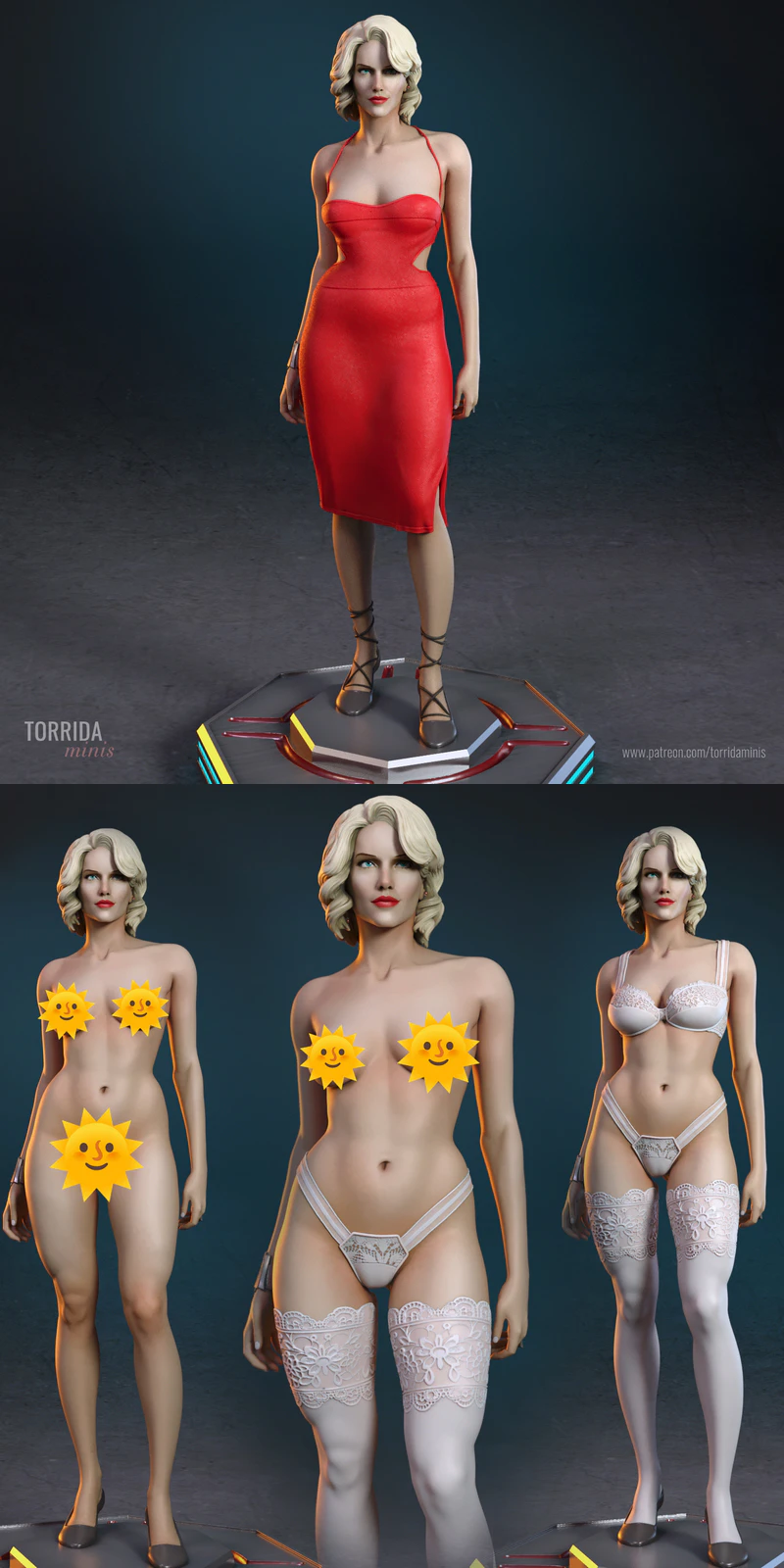 Number Six from Battlestar Galactica STL model for 3D printing
