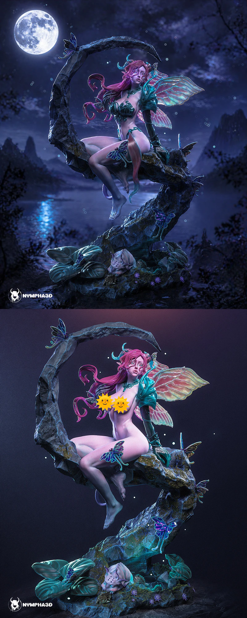 Moth Guardian STL model for 3D printing