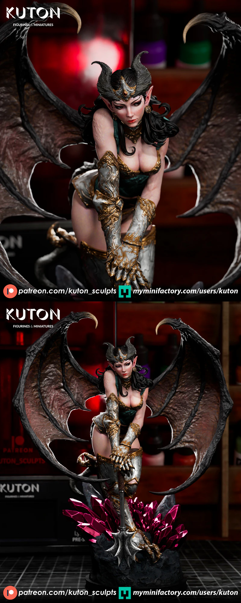 Nyssara Elf Queen 3D Printable Miniature STL File STL model for 3D printing