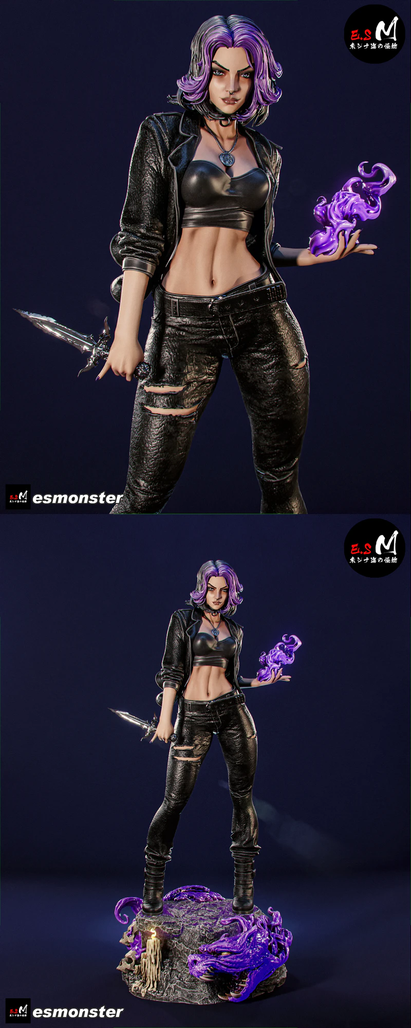 Nyx – Mystic Night Goddess STL model for 3D printing