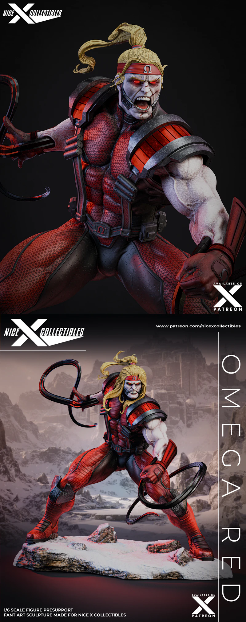 Omega Red STL 3D Printable Figure Model STL model for 3D printing