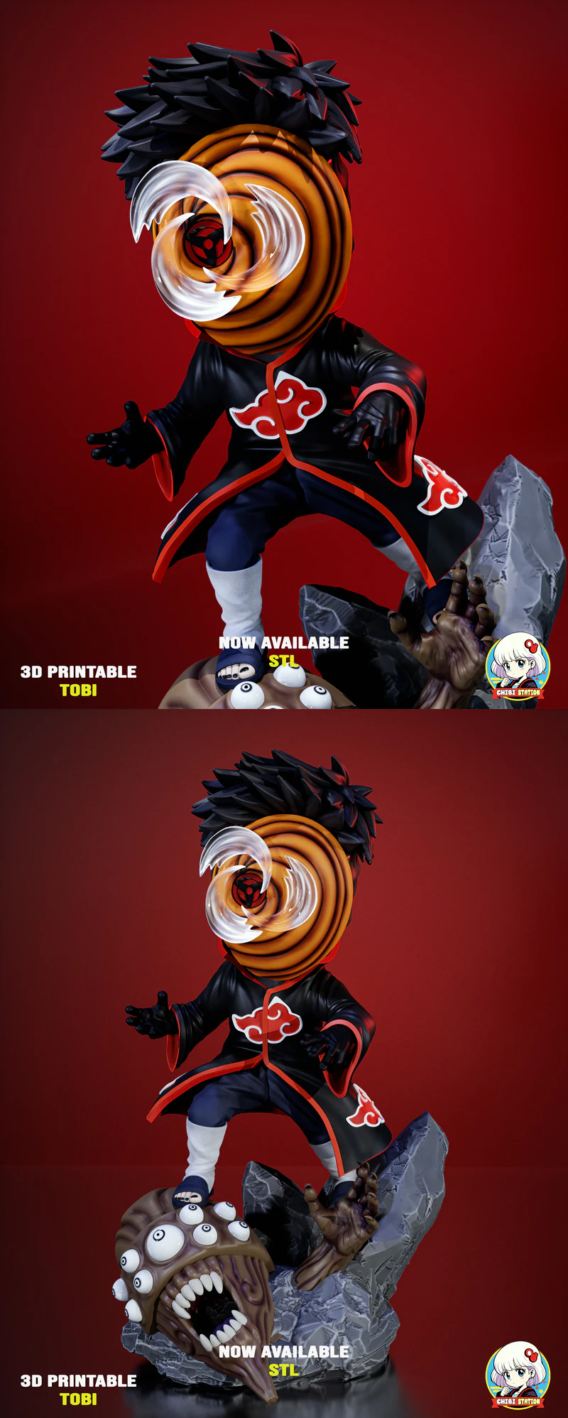 Obito – Tobi Chibi STL File for 3D Printing STL model for 3D printing