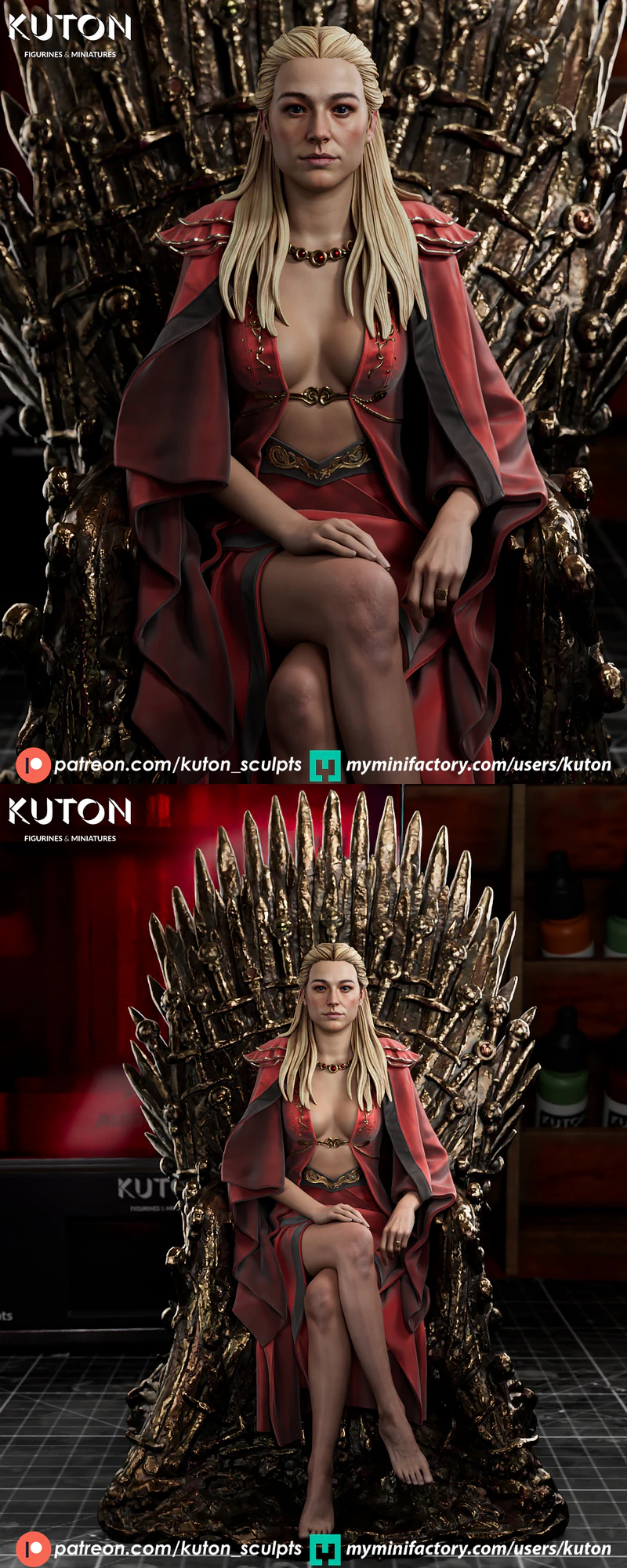 Old Rhaenyra Targaryen STL File for 3D Printing STL model for 3D printing