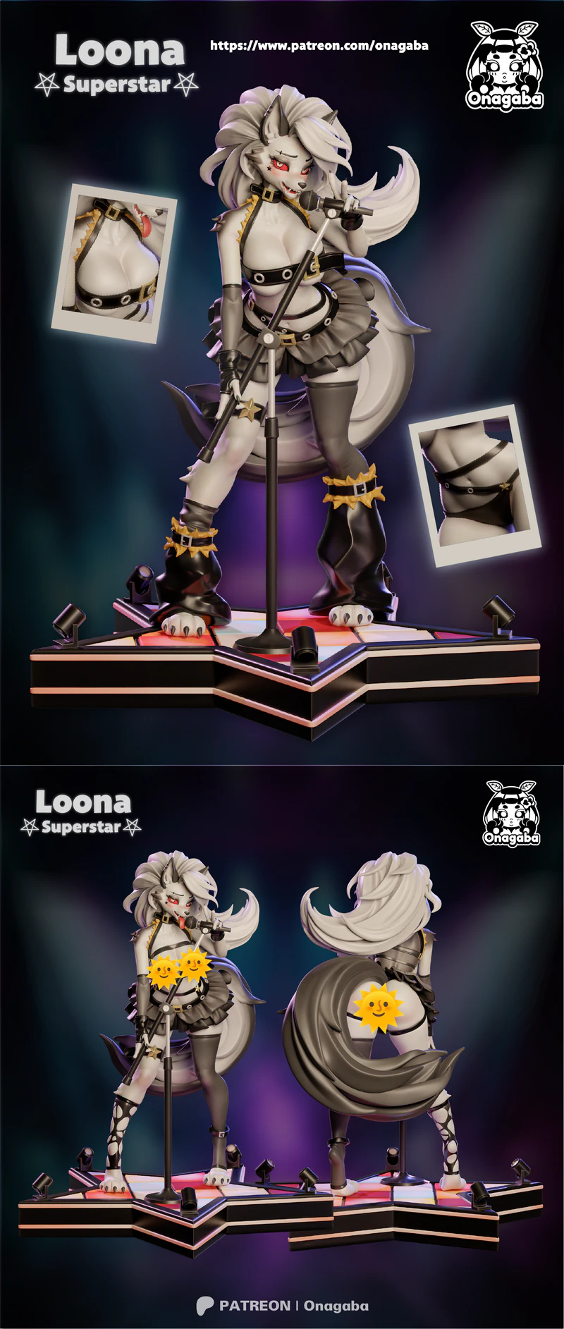 Onagaba Loona 3D Printable Miniature STL File STL model for 3D printing