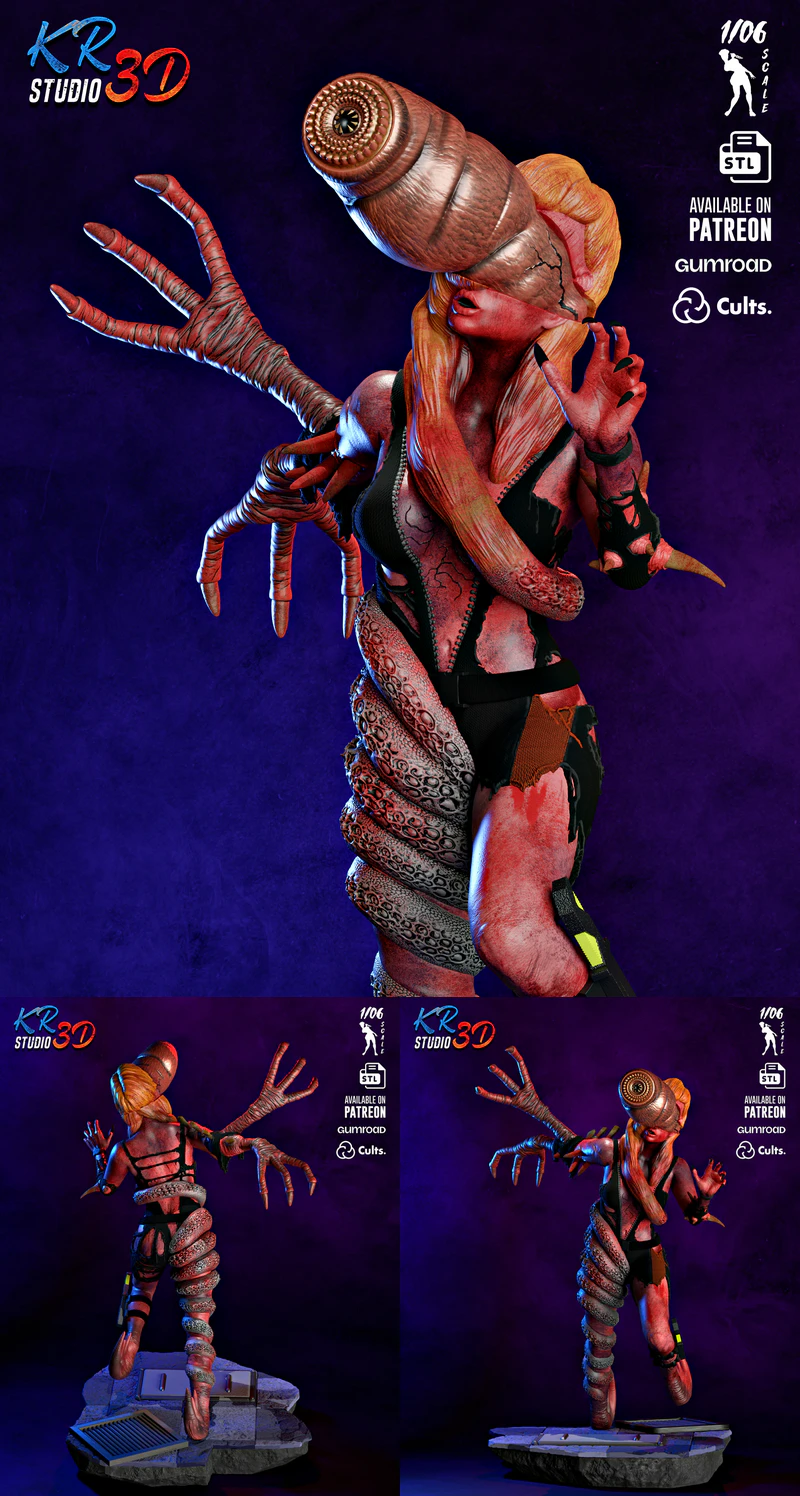 Ooze Rachael Resident Evil 3D Printable STL File STL model for 3D printing